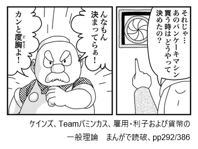 ケインズ、Teamバミンカス、雇用・利子および貨幣の一般理論　まんがで読破、pp292/386