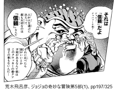 荒木飛呂彦、ジョジョの奇妙な冒険第5部(1)、pp197/325