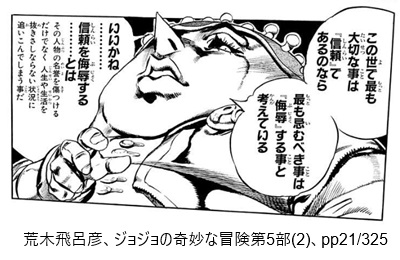 荒木飛呂彦、ジョジョの奇妙な冒険第5部(2)、pp21/325