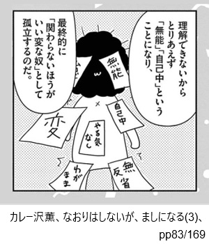 カレー沢薫、なおりはしないが、ましになる(3)、pp83/169